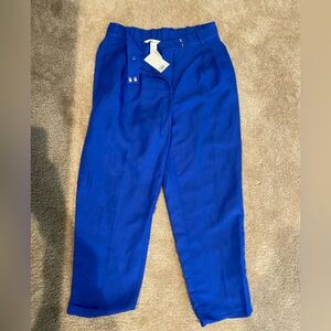 H&M Linen Blended Blue Pants
